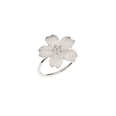 Bague Bouton d'or - Or blanc