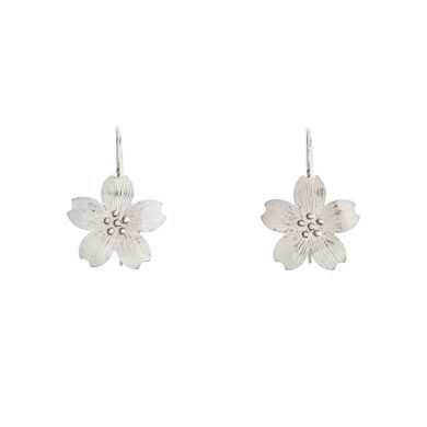 Boucles d’oreilles Bouton d'or Crochet - Or blanc