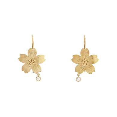 Boucles d’oreilles Bouton d'or Crochet - Or jaune brillant