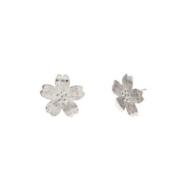 Boucles d’oreilles Bouton d'or - Or blanc