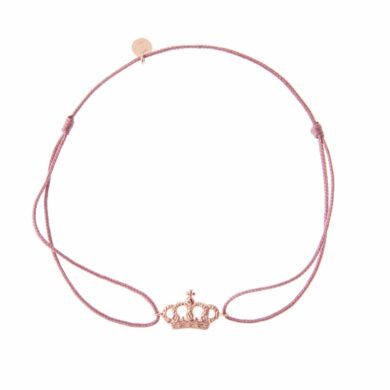 Bracelet cordon Kroun - Or rose