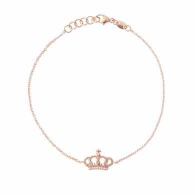 Bracelet Kroun - Or rose et diamants