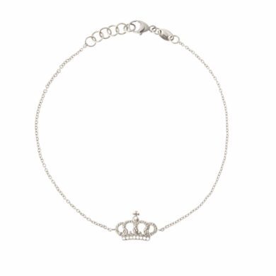 Bracelet Kroun - Or blanc et diamants