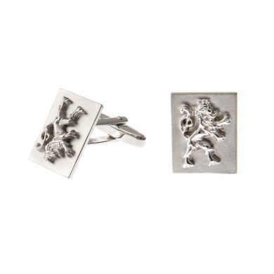 Boutons de manchette « Portrait Roude Leiw » - Or blanc