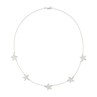 Collier Star 5☆ - Or blanc