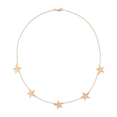 Collier Star 5☆ - Or rose
