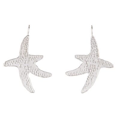 Boucles d'oreilles Star Large - Or blanc