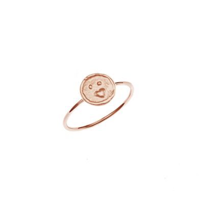 Bague Smile At Me - Kiss Me - Or rose
