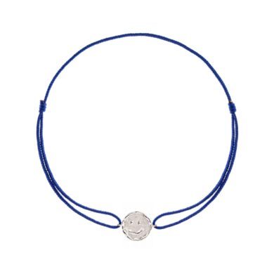Bracelet Cordon Smile At Me - Happy 1 - Or blanc Small