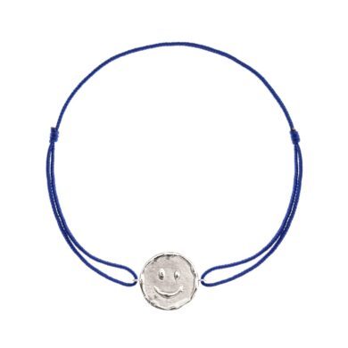 Bracelet Cordon Smile At Me - Happy 1 - Or blanc Medium