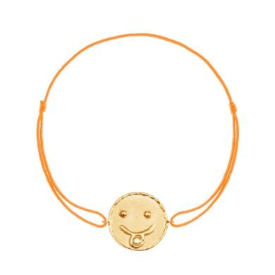Bracelet Cordon Smile At Me - Cheeky - Or jaune et diamant