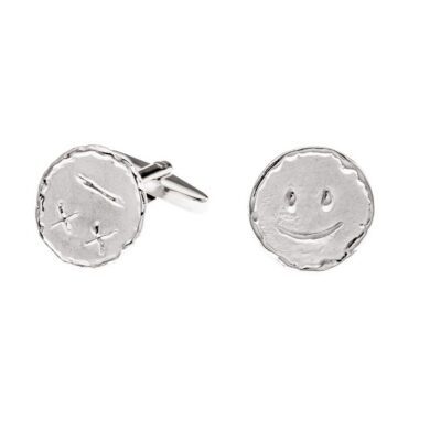 Boutons de manchettes Smile At Me - Mister X - Argent