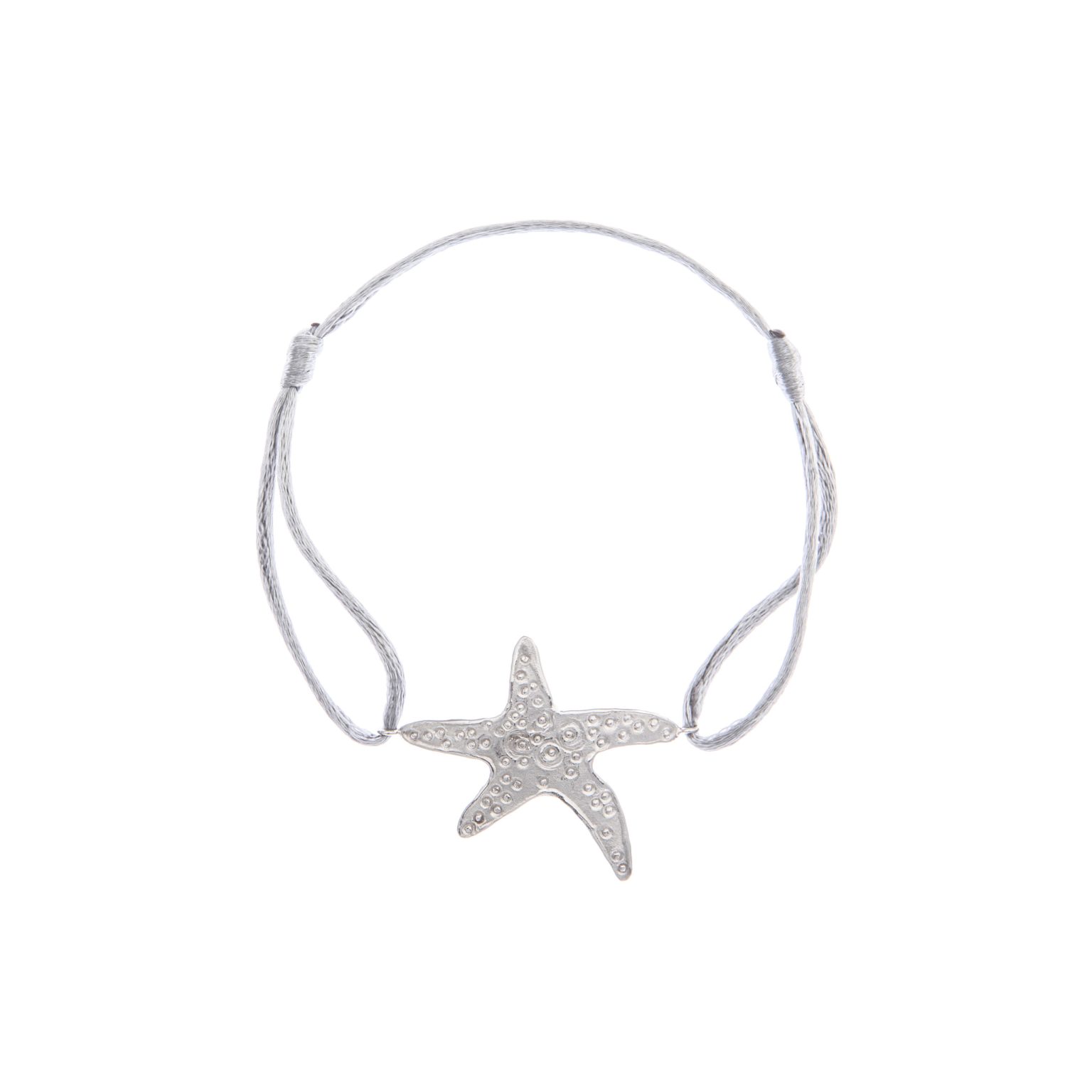 Bracelet Star Medium Cordon - Or blanc