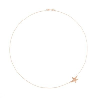 Collier Star Small - Or rose