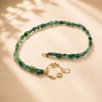 Collier Garden et Emeraude