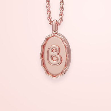 Pendentif Bubble - Or rose