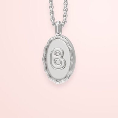 Pendentif Bubble - Or blanc