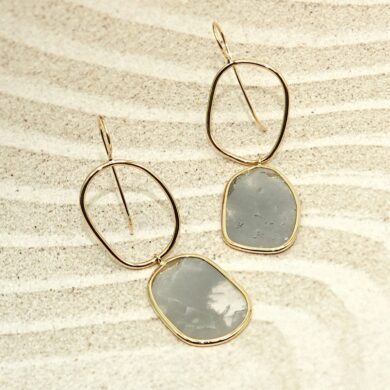 Boucles d'oreilles ROSECUT or jaune